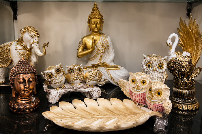 Manufacturer, Exporter, Importer, Supplier, Wholesaler, Retailer, Trader of Gold Buddha Statues in New Delhi, Delhi, India.